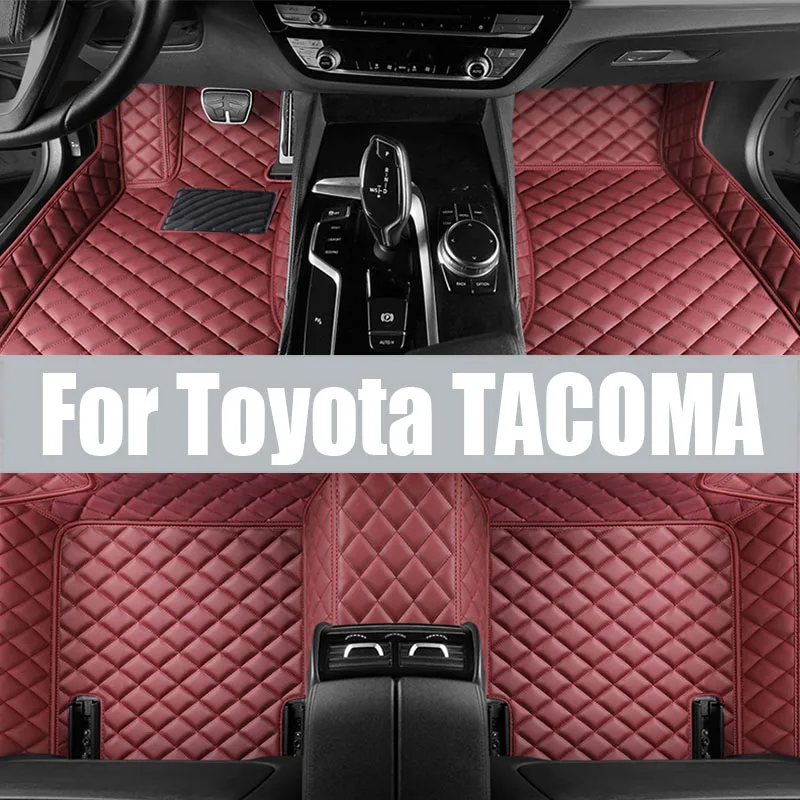 

For Toyota TACOMA 2016-2022 Auto Car Floor Mats All-Weather TPE Foot Mats Odorless Pad Tray Mat Interior trunk mat