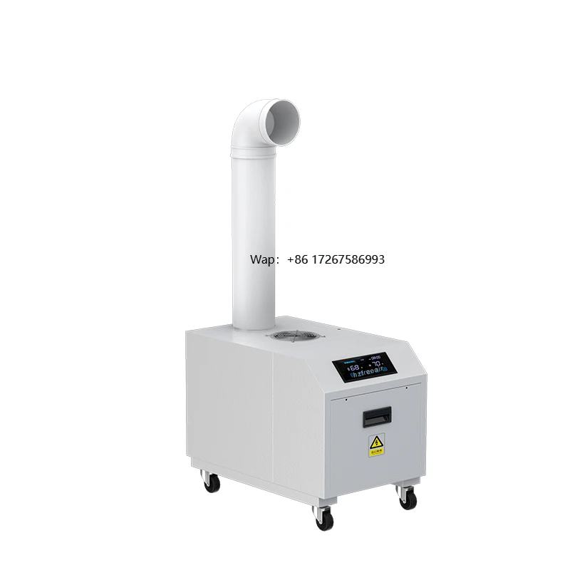 China Manufacturer 10kg/h Capacity 10-90% air Circulation Industrial Ultrasonic Humidifier for Mushroom Farm Have Wifi Function