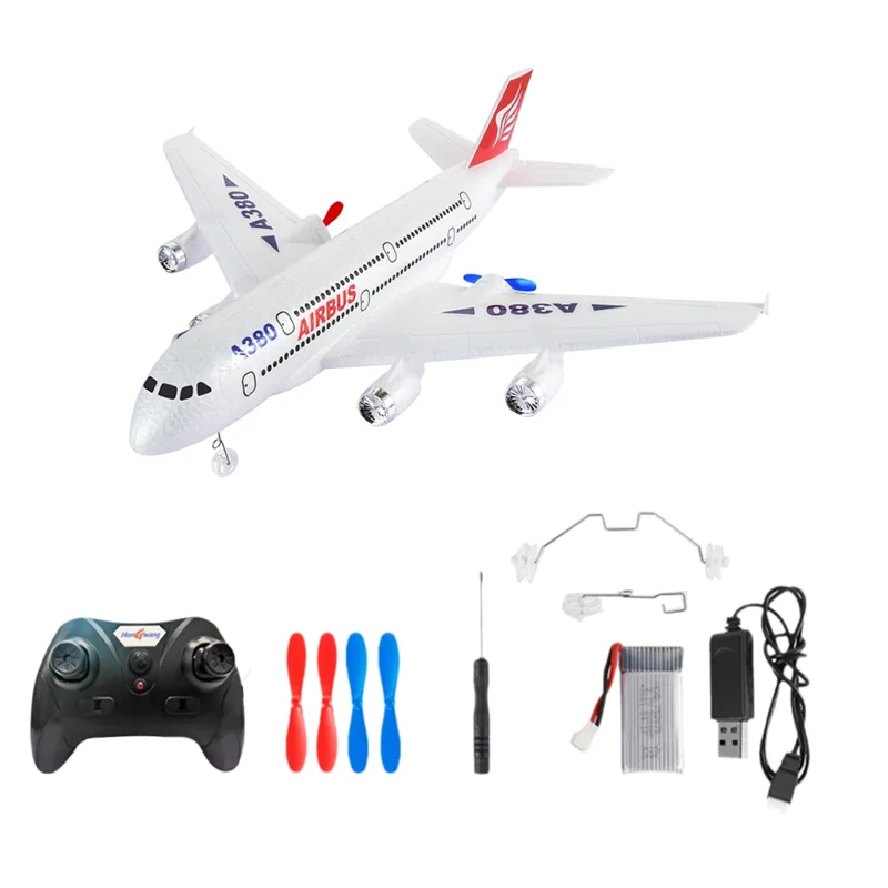 

A19Q-Airbus A380 RC Airplane 2.4G Remote Control Fixed Wing Plane Gyro Outdoor Aircraft Model Birthday Gift For Kids