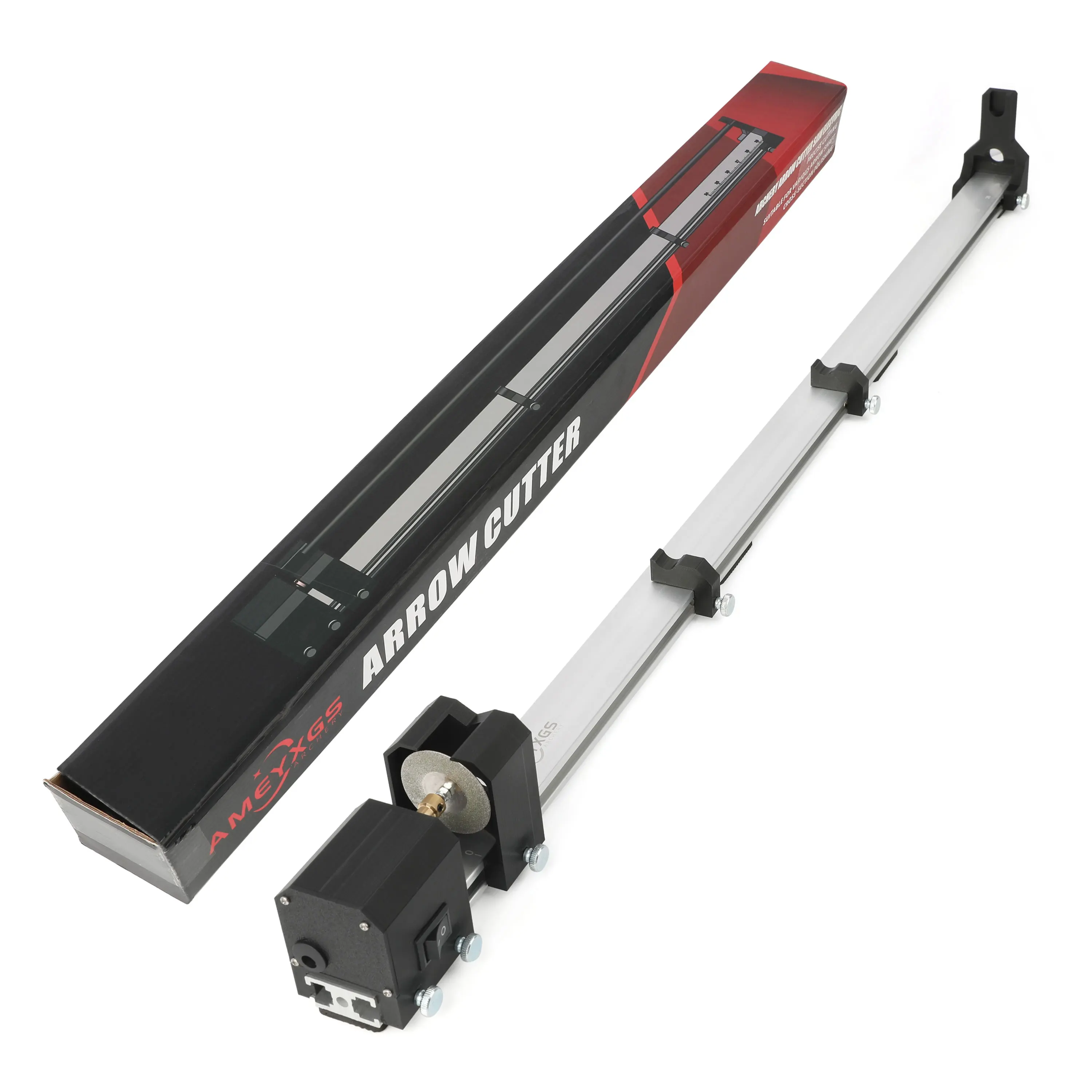 Electric Arrow Cutter 100-240V Arrow Shaft Cutter Machine Saw Blade Cut Arrow Length Grinding Shaft Shooting Hunting Target Acc