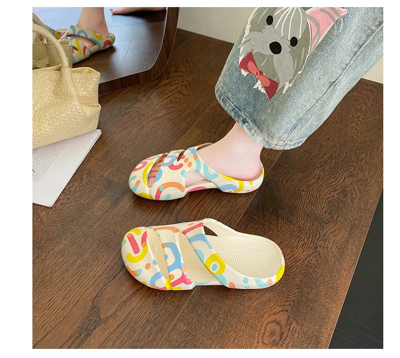 2026 Sommer Neue Ballett-Lochschuhe – Beliebte, niedliche, atmungsaktive Damen-Strandschuhe, schlichte, lässige koreanische Outdoor-Alltagsslipper – Detail 10