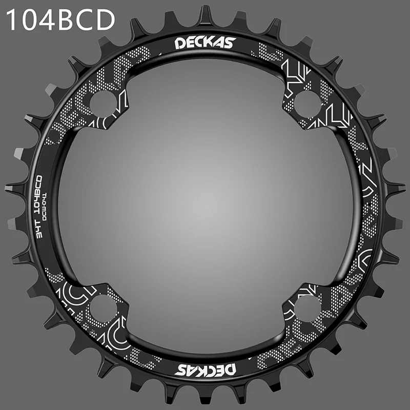 DECKAS Coroa BCD 104 34T 36T 38T Round Narrow Wide 104BCD 34 32 Teeth Mtb Bike Chainring Single Speed for m785 Aluminum 12V 11V