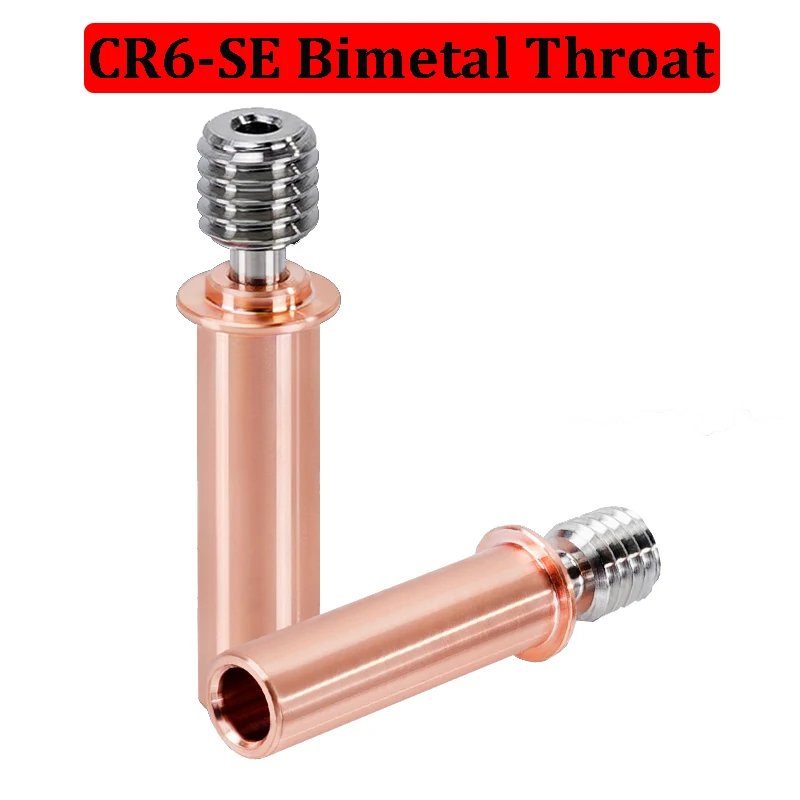 1/2pcs Bimetal CR6 SE Heatbreak 3D Printer Parts 1.75mm Copper Plated Throat For CR-6 SE Ender 3 Neo CR10 Smart Heat Break