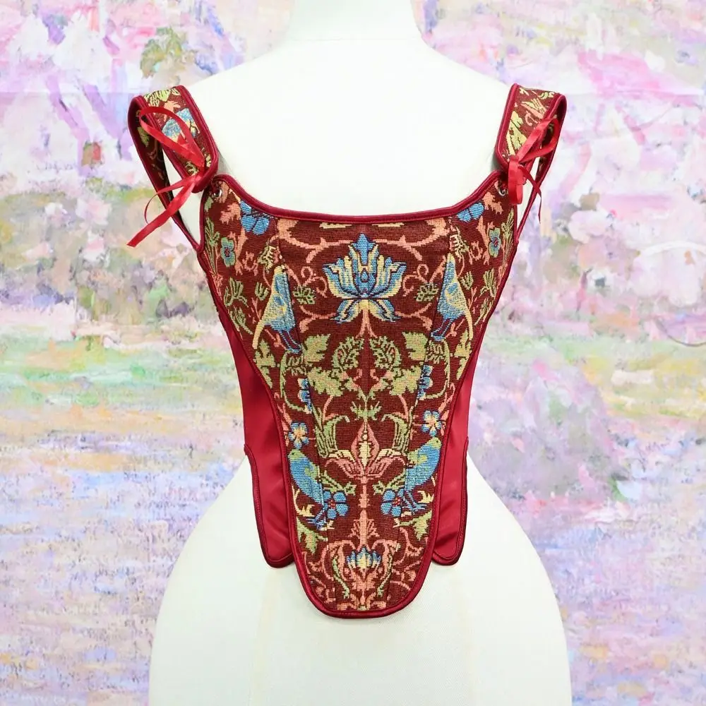 vintage-lace-up-women-corset-shapewear-push-up-boned-bodice-flower-embroidery-decorative-waist-trainer-bridal