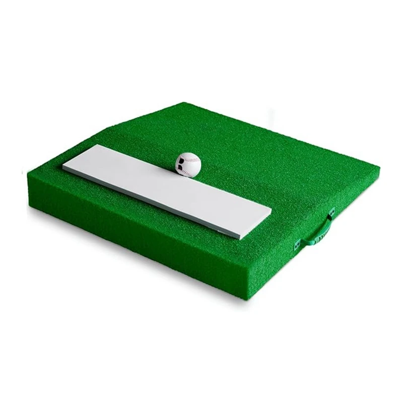 Portable handheld baseball, softball, pitcher's mound, pitching practice mat, baseball slope, pitcher's mound