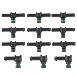 12Pcs Diesel Injector Return Pipe Connector Leak Off 9Pcs T Pipe 3Pcs L Pipe for DENSO Injector Accessories Parts Wholesale