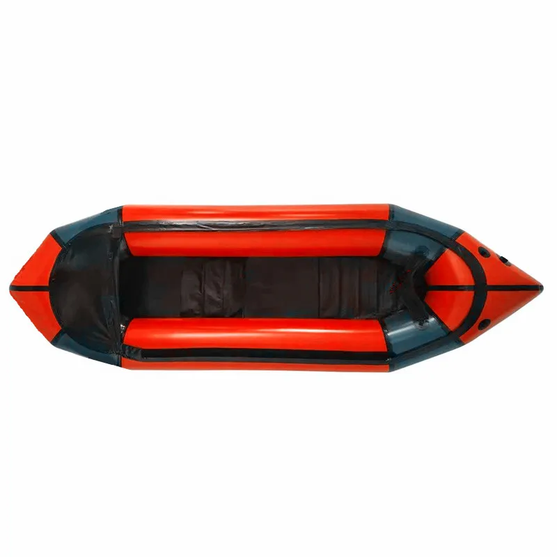 420 D Double Pack Raft Manufacturer Lightweight Two Person MRS Red Cheap TPU PVC Inflatable Packraft