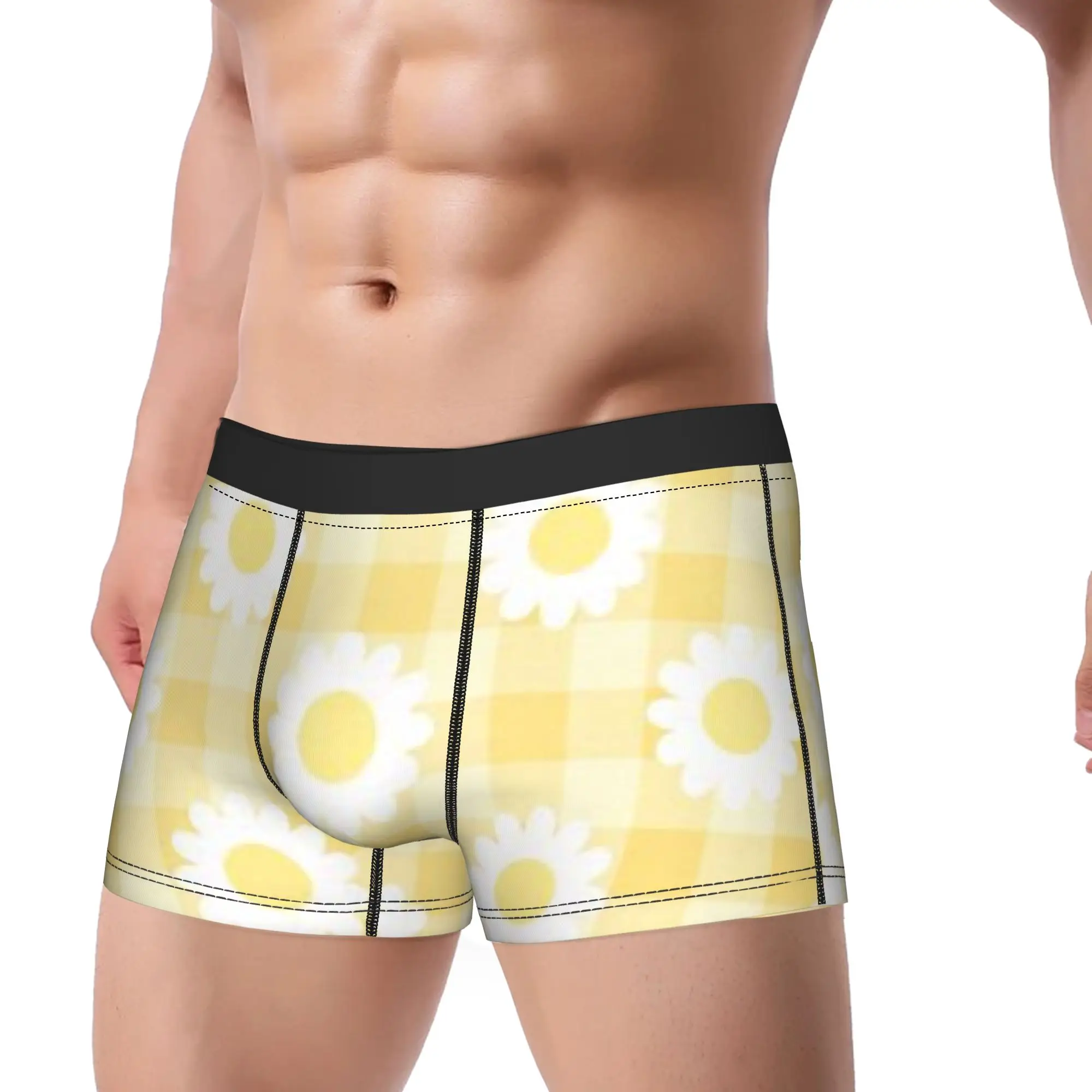 Check Pattern (12) Checkerboard Underpants Homme Panties Men's Underwear Comfortable Shorts Boxer Briefs