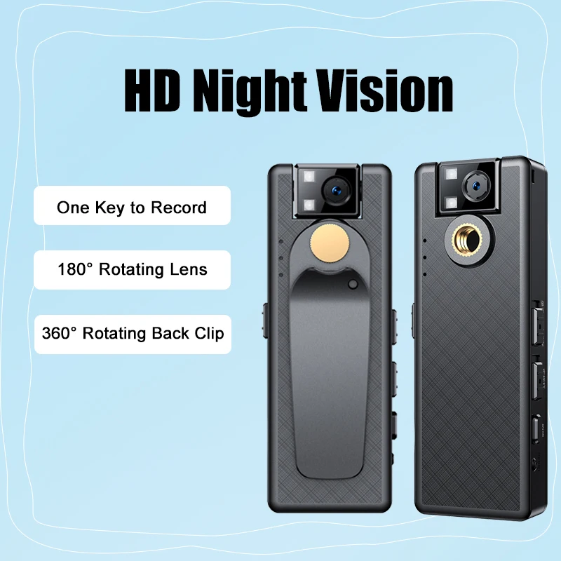 Vandlion A51 1080P Infrared Night Vision Digital Mini Camera Ultralight Camcorder Body for Video Audio Recording for Day&Night