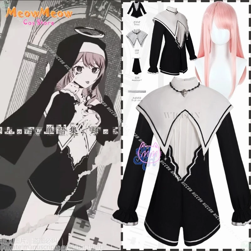 

Аниме-игровой проект Sekai, косплей, Akiyama Mizuki Idol, ночной шнур 25:00, костюм монахини, черные винтажные шорты в стиле гот, Лолита, Хэллоуин
