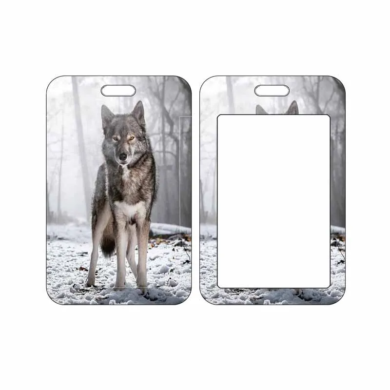 Fashion ID Card Holder Bank Card Cover Wolves Credit Card Case Card Protector Bus Card Case Gift