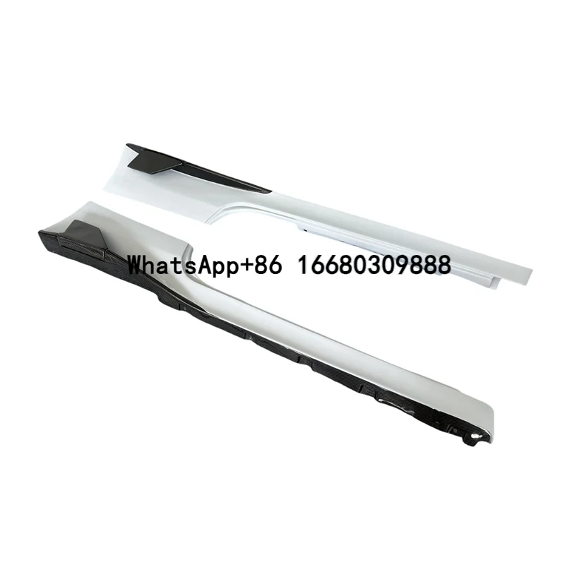 

For Ferrari 458 Semi Carbon Fiber Side Skirt 458 Italian SP Style Side Door Bumper with Long Skirt Split Body Kit