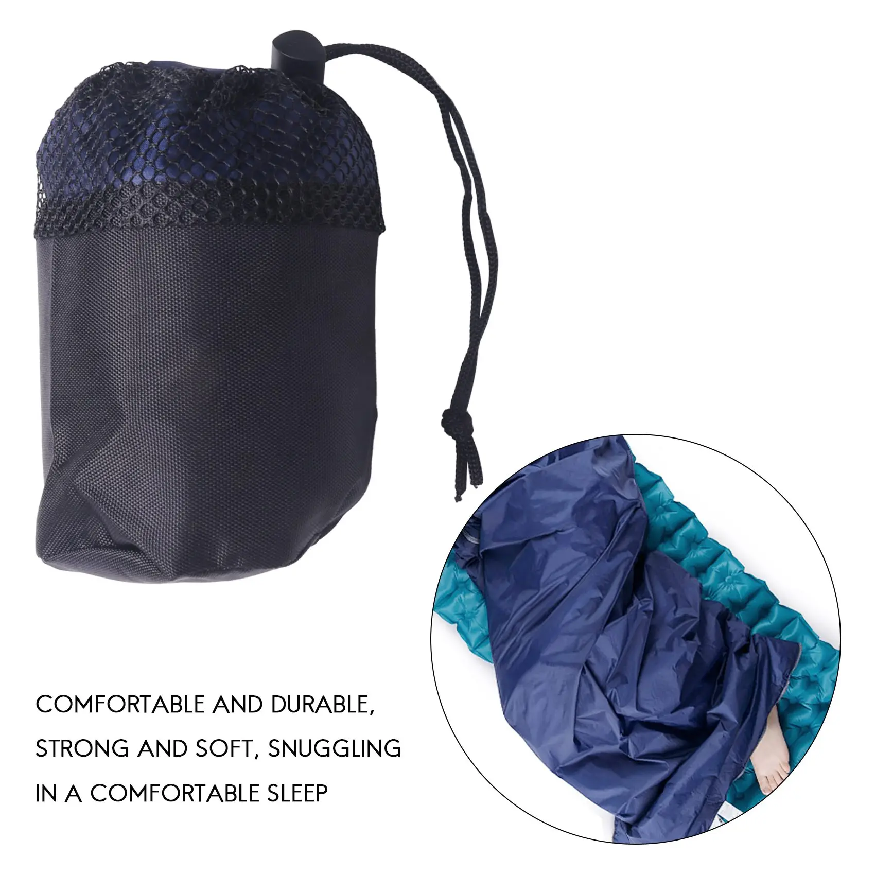 ABZDD ستوكات كيس النوم بطانة السفر كيس السرير بطانات كيس النوم خفيفة الوزن للبالغين، للفنادق، السفر 36X87 بوصة