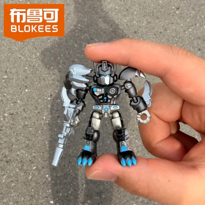 

Blokees Transformers Defender Version 7 Blind Box Beast Wars Optimus Prime Action Figure Buildable Blocks Collectible Toy Gift