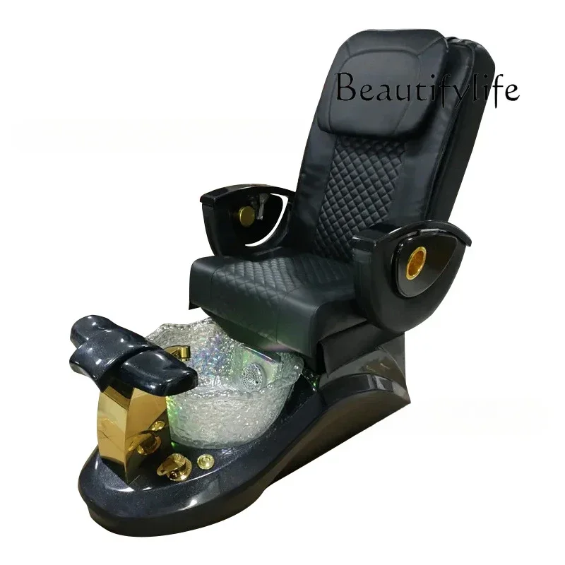 Electric Nail Art Foot Massage Chair Eyelash Hand and Foot Care Reclining Chair SPA Spa Foot Therapy Sofa