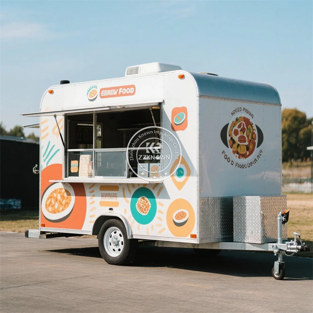 

Custom Street Food Trailers Fully Equipped Mobile Small Fast Food Truck Pizza Hot Dog Ice Cream Cart Fast Food Trailer