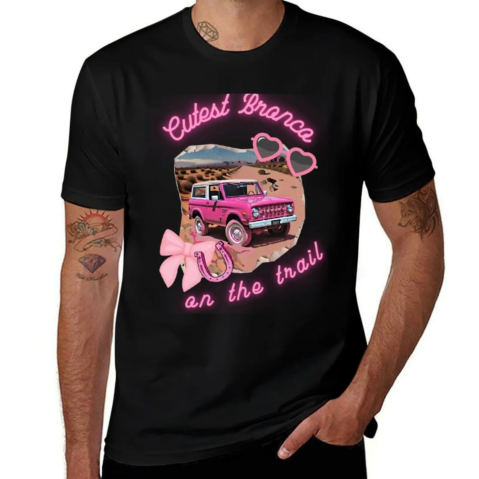 Cutest Bronco on the Trail T-Shirt Breathable Lightweight Summer Top T-Shirt