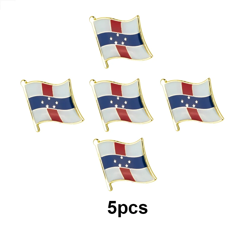 

1-100pcs Nederlandse Ant Flag Lapel Pin Flag badge Brooch Pins Badges