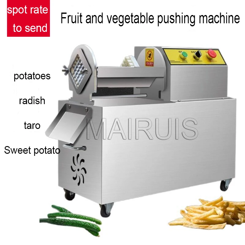 

Kitchen Electric Potato Strips Cutter French Fries Machine Small Carrot Stick Cutting Machine