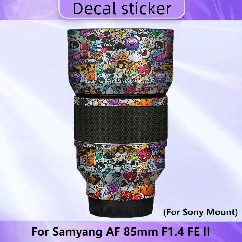 For Samyang AF 85mm F1.4 FE II Decal Skin Vinyl Wrap Film Camera Lens Body Protective Sticker Coat AF 85/1.4 II AF85F1.4FEⅡ