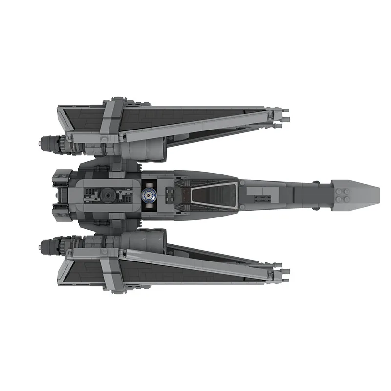 MOC Space Movie X-Starfighter Line Cargo Aircraft Model Building Block Assembly Interceptor Collector Toy Gifts