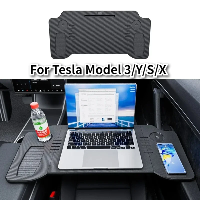 

Steering Wheel Desk for Tesla Model 3/Y Car Steering Wheel Laptop Foldable Tray Food Desk Portable Car Office Table Accessories