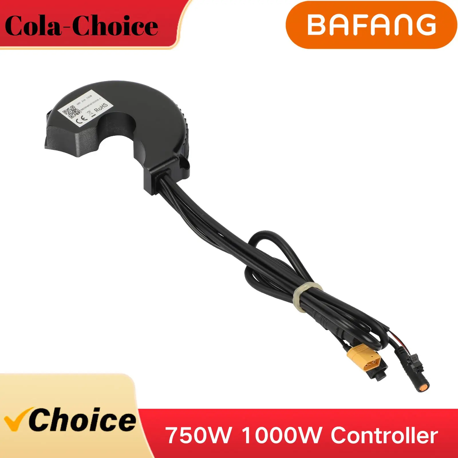 BAFANG Mid Motor Original Controller for BBS02B 750W and BBSHD 1000W - EBike Conversion Replacement Part for Mid-Drive Kits