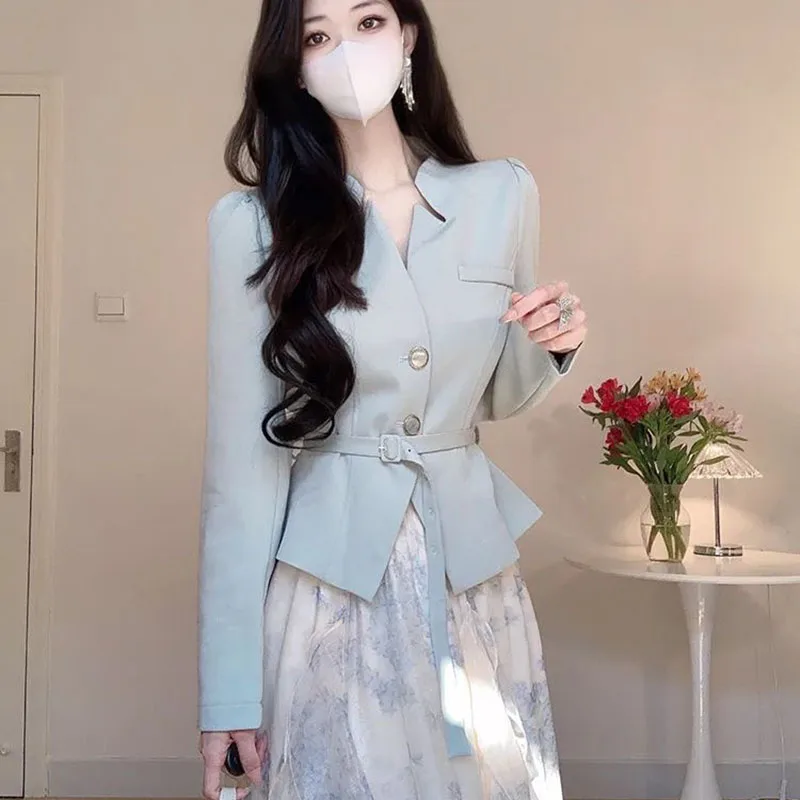 Imagem -05 - Spring Autumn High Quality Sets Outfits Feminino Elegante Formal Business Womens Office Ladies Work Wear Saia Longa Jacket Blazer