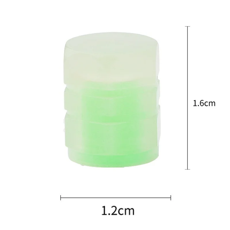 Luminous Valve Caps Car Fluorescent Tire Valves Cap Glow In The Dark Car Motorcycle Bike Wheel Plugs Tyre Hub Cover Decor