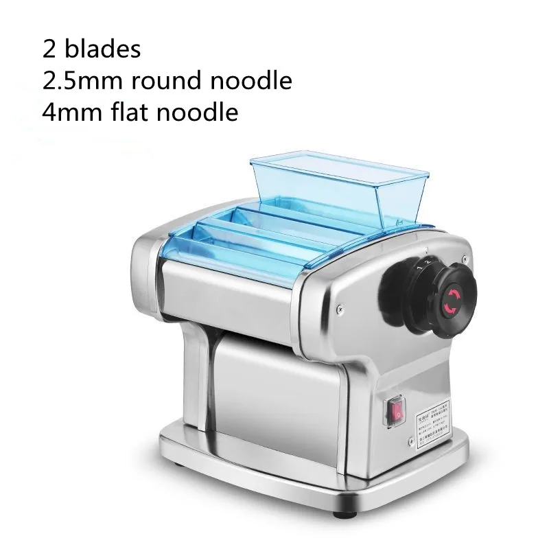 2 Blades Electric Pasta Spaghetti Making Machine Stainless Steel Mini Noodle Maker Dumplings Dough Pressing Machine