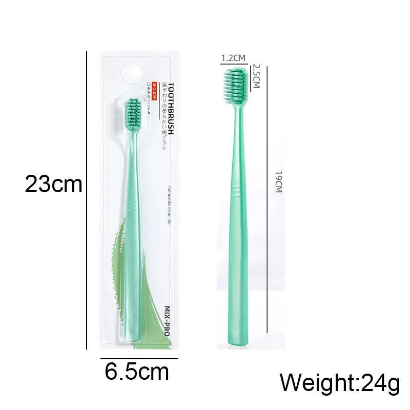 New Adult Wide Head Spiral Soft Bristled Toothbrush Household Dental Health Convenient Independent Packaging Teeth Gums Cleaning