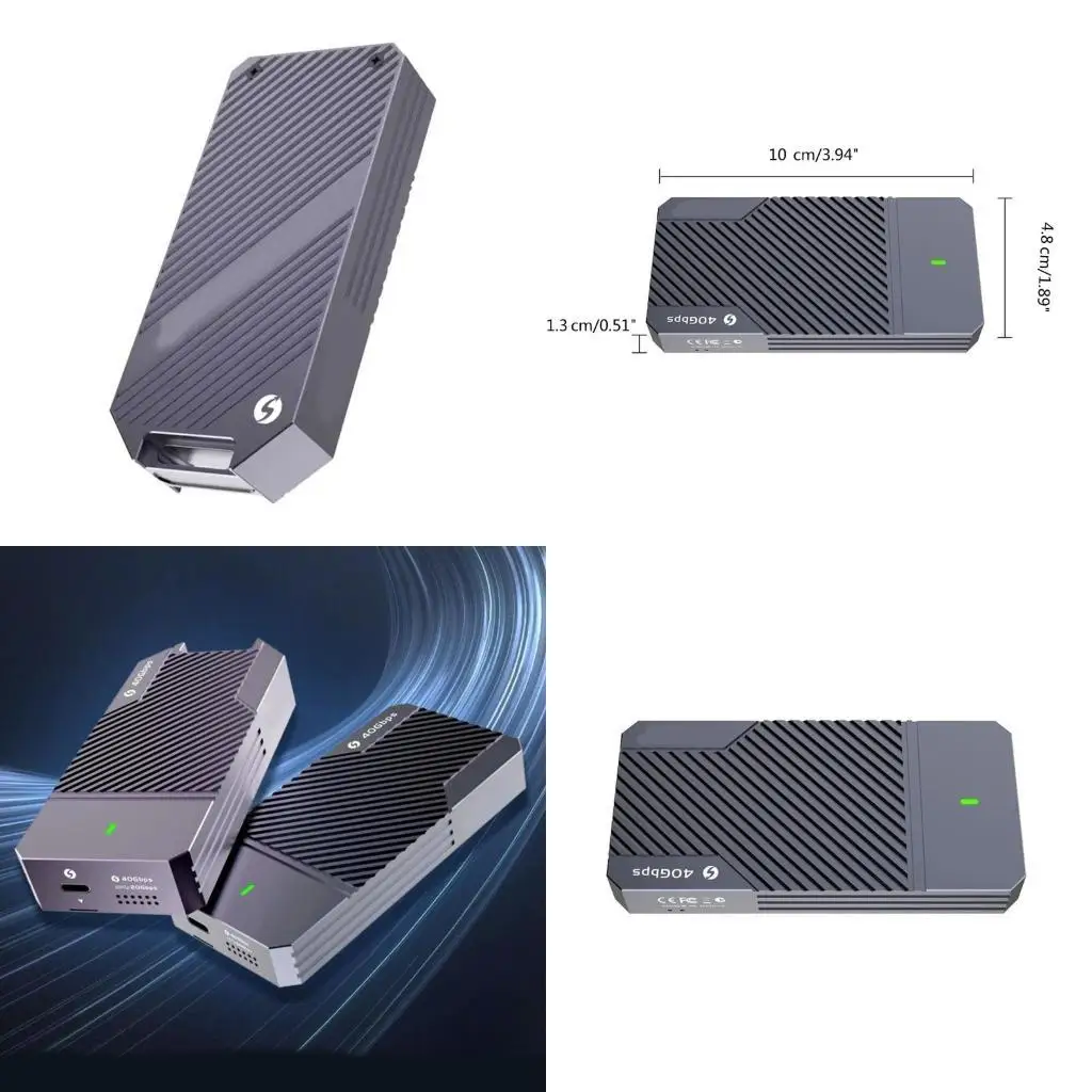 31BA 40Gbps External Hard Driver M.2 NVMe PCIe SSD Case Enclosure for Thunderbolt 3/4