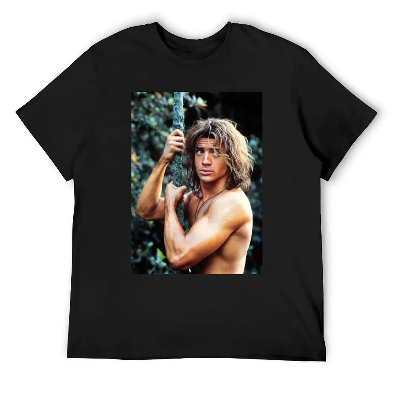 brendan fraser actor T-Shirt anime t shirts graphics new edition vintage Men's t-shirt