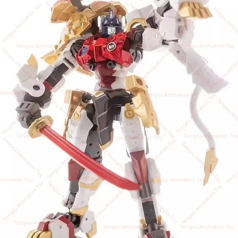 Originele CD01 Gewapende Witte Leeuw KO Iron Factory OP Kolom Beweegbare Leeuw Commander Getransformeerd speelgoed Robot Speelgoed