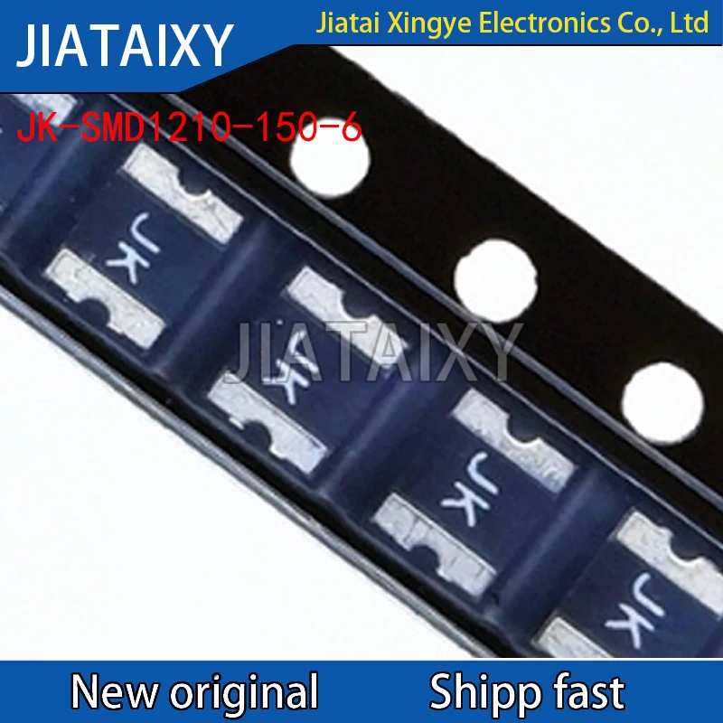 

10Pcs JK-SMD1210-150-6 1210 1.5A 6V patch self-healing fuse PPTC thermistor
