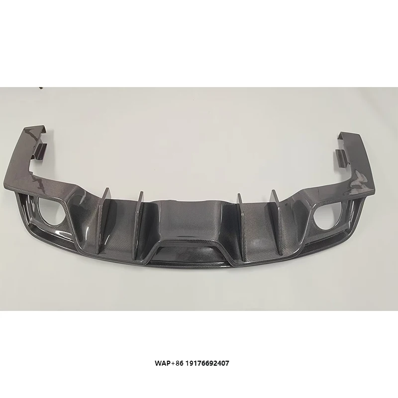 

High Quality AC Style Carbon Fiber Rear Diffuser forMustang Rear Bumper Splitter Lip 2015-2017 / 2018-2023