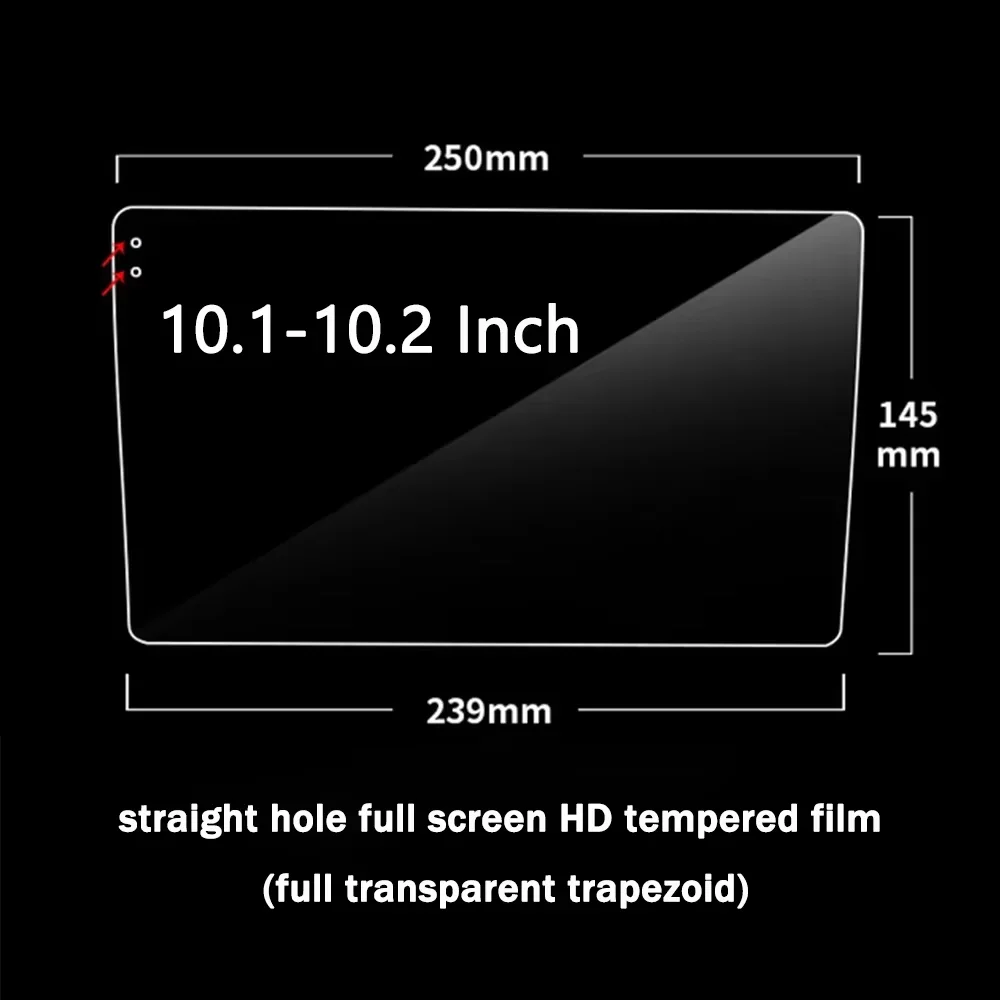 For Car Radio Stereo DVD GPS Touch Full LCD Screen Fiber Tempered Glass Protective Film Sticker