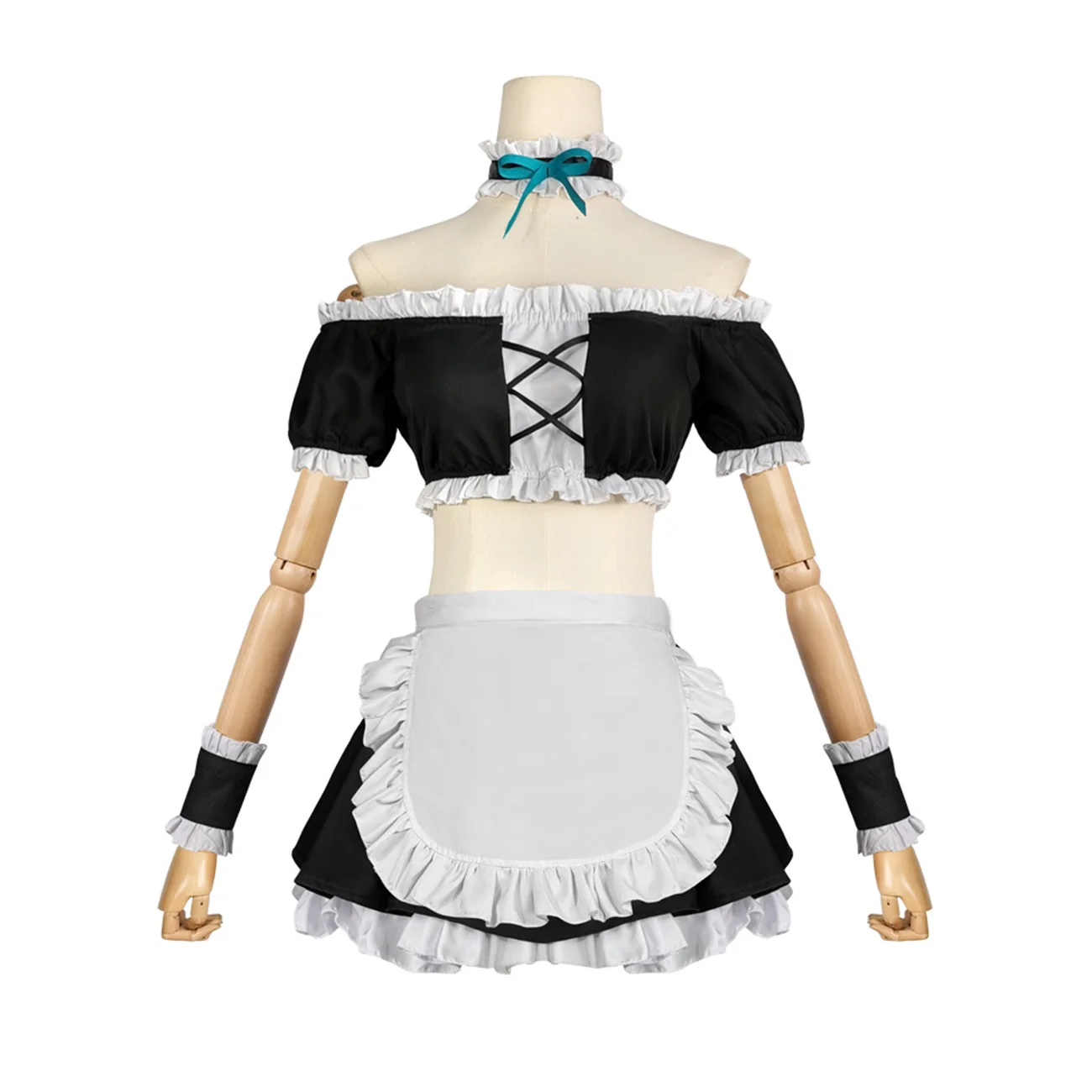 

Anime Date A Live Cosplay Honjou Nia Costume Party Uniform Full Set Kawaii Maid Suit