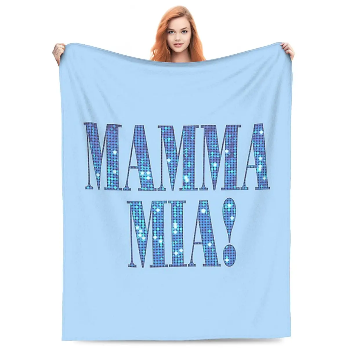 

Mamma Mia -disco Blankets Fleece Sofa Throw Blanket Super Soft Throw Blankets for Couch Bedding Outdoor Throws Bedspread Quilt