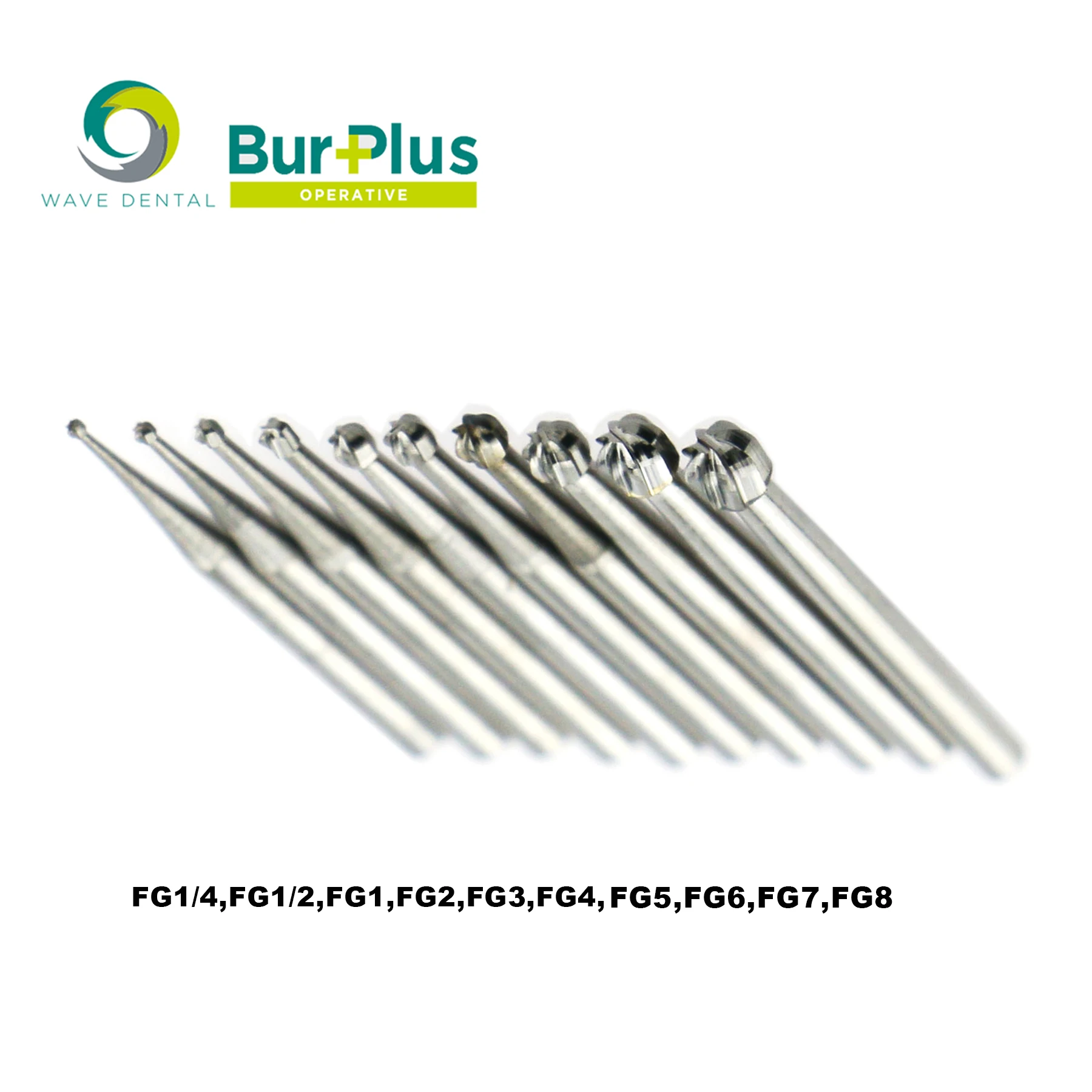 Tandheelkundige Burs Prima Wave Tandheelkundige Wolfraamcarbide Burs Boor Ronde Kop Type Fg Serie Voor Hoge Snelheid Handstuk Dia.1.6Mm 5 Stks/pak