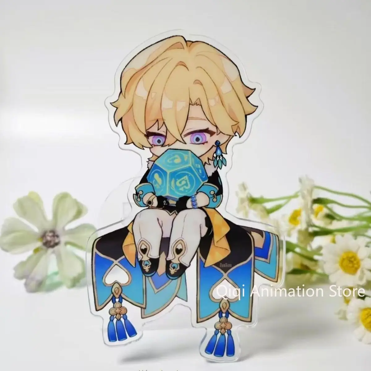 

Q version Anime Honkai: Star Rail Acrylic Stand Model Figures Aventurine Cosplay Desk Decor Model Plate Props Christmas Gifts