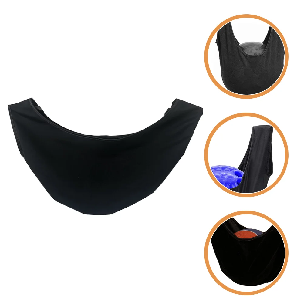 

Microfiber Towel Bowling Ball Cleaning Bag Professional Polishing Convenient Black Reusable Cleaner Man