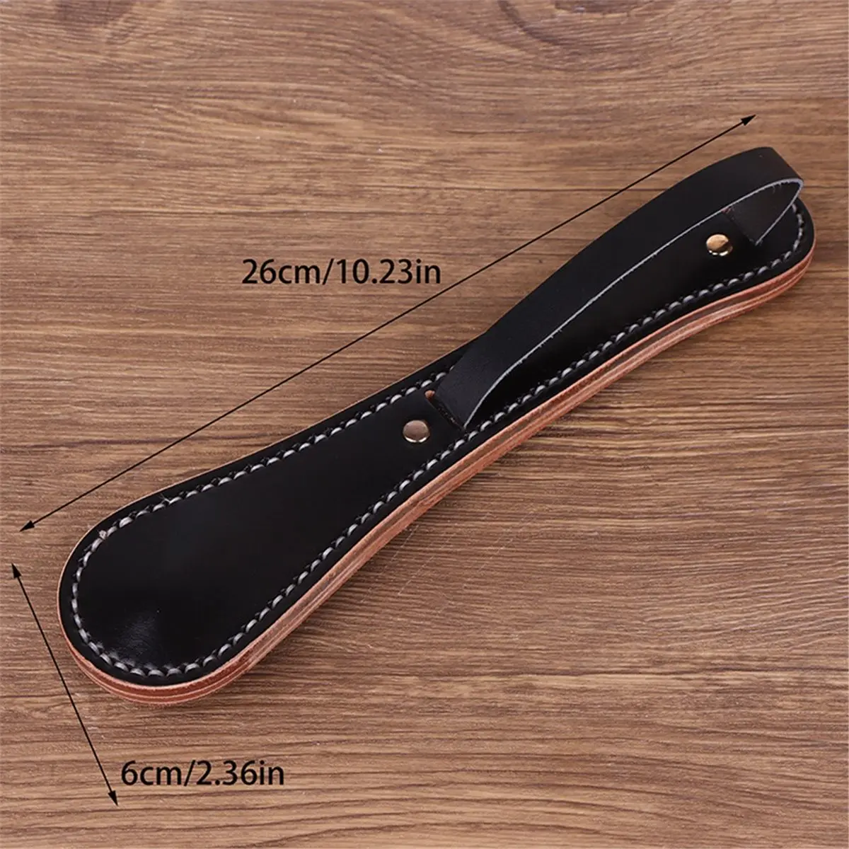 ABNQ Outdoor Self- Massage Tool for Men and Women, Anti-Harassment Leather Racket Black