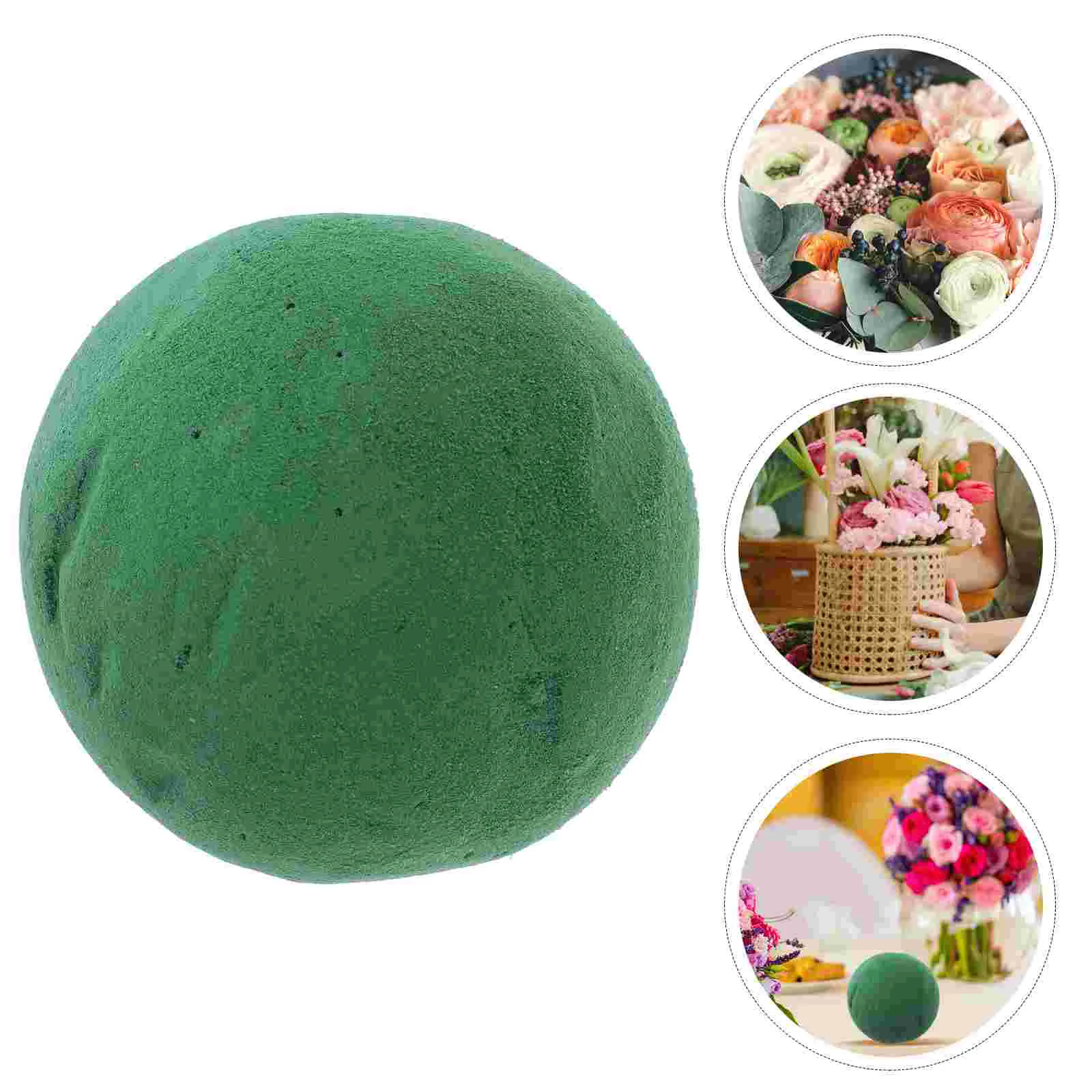 

8 Pcs Dried Flower Mud Simulated Ball Arrangement Absorbent Foam Sponge Block Floral Craft