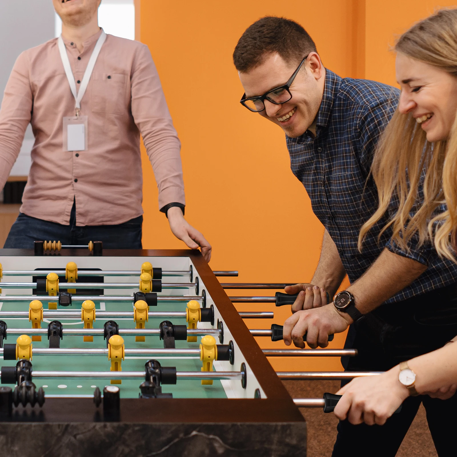 

4Pcs Foosball Replacement Handles Compact Storage Easy Clean Black Plastic Grip Table Football Handles Plastic Foosball Grip