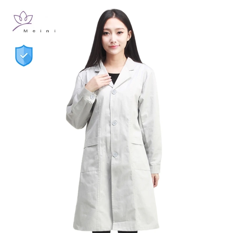 

Electromagnetic radiation protective metal fiber/silver fiber unisex overcoat Power plant, monitoring room EMR shielding clothes