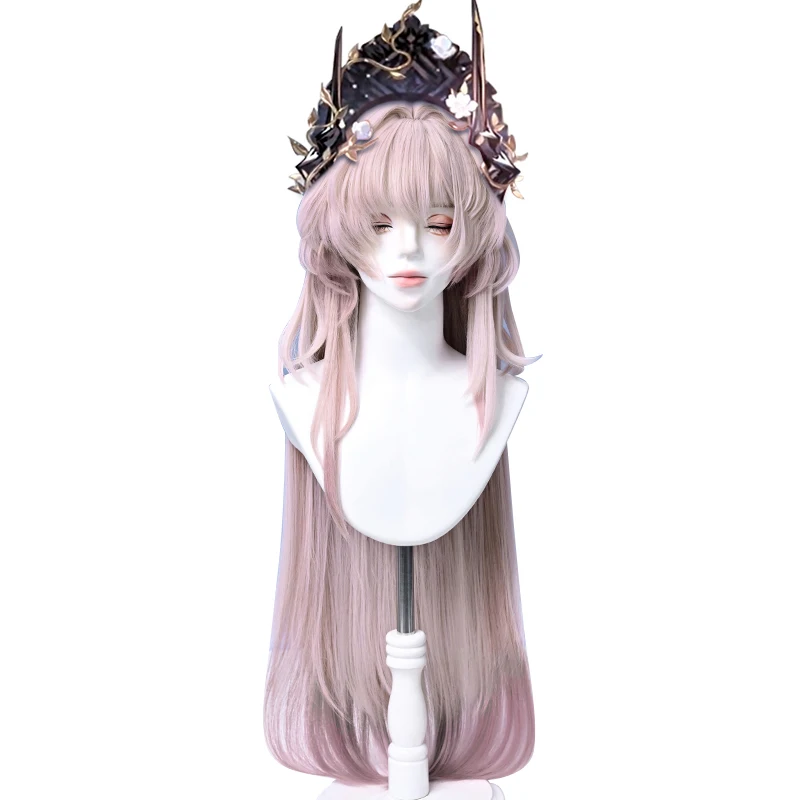 Arknights Theresa Cosplay Wig Game Civilight Eterna Theresa EPOQUE Collection Memorial Wig Long Hair For Hallowmas Party Adult