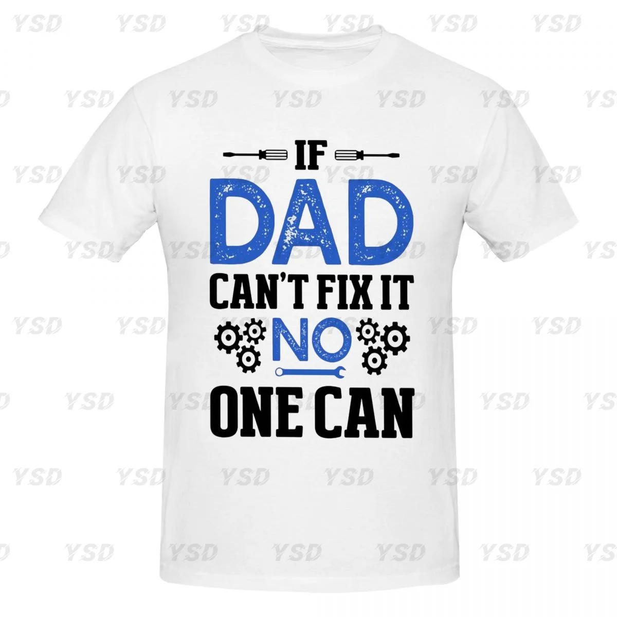 If Dad Can't Fix It We're Screwed Men's tight fitting sports T-shirt,Quick-Drying,Oversized T shirt