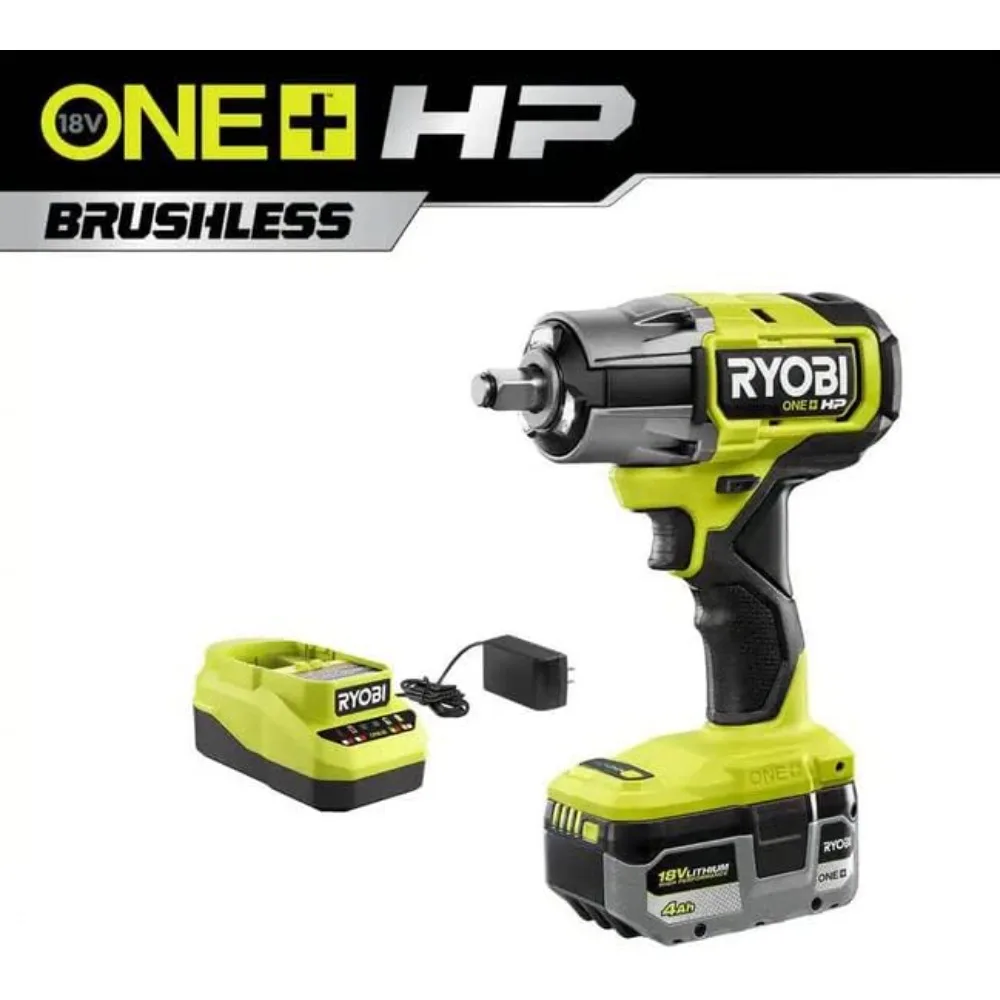 P262K1 ONE+ HP 18V Brushless Cordless 4-Mode 1/2 in. Impact Wrench Kit w/ 4.0 Ah HIGH PERFORMANCE Lithium-Ion Battery & Charger