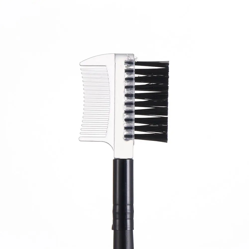 Heißer Verkauf Dual Zweck Make-Up Schönheit Mascara Separator 2 in 1 Augenbraue Pinsel Wimpern Kamm